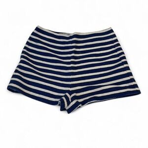 Forever 21 Shorts Women Large Blue White Excellent Striped High Rise Nautical